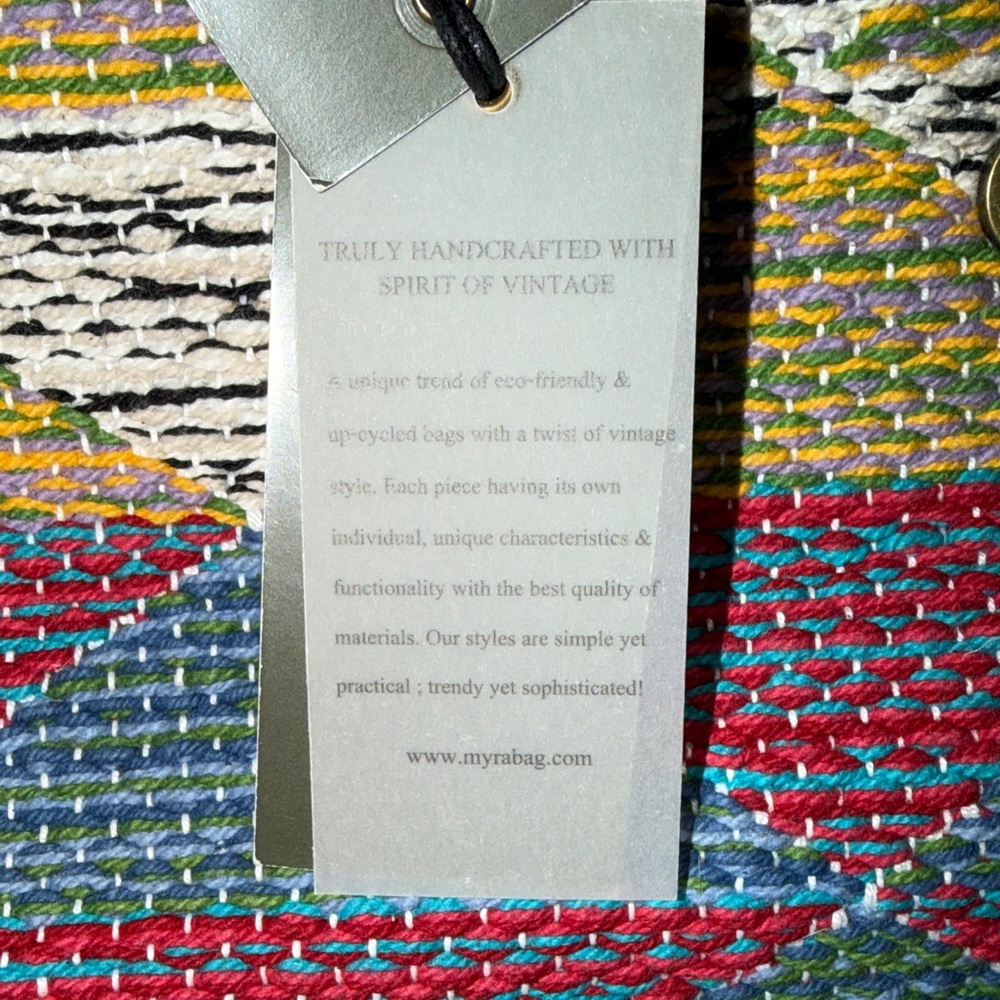 Myra Bag Colorful Woven Tote with a Vintage Spirit - Picture 10 of 15